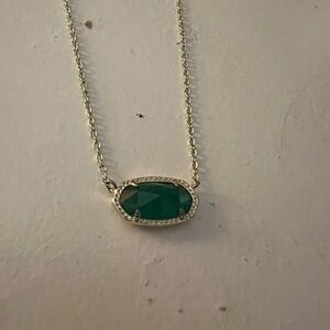 Kendra Scott Green Pendant Necklace